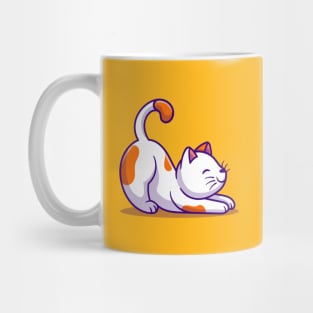 Cute Stretching Cat Mug